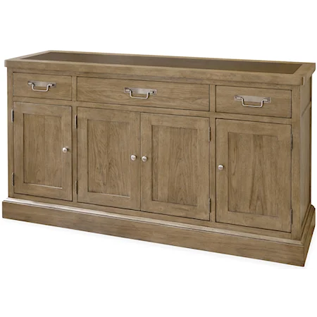 Sideboard with 4 Doors and Platter Storage